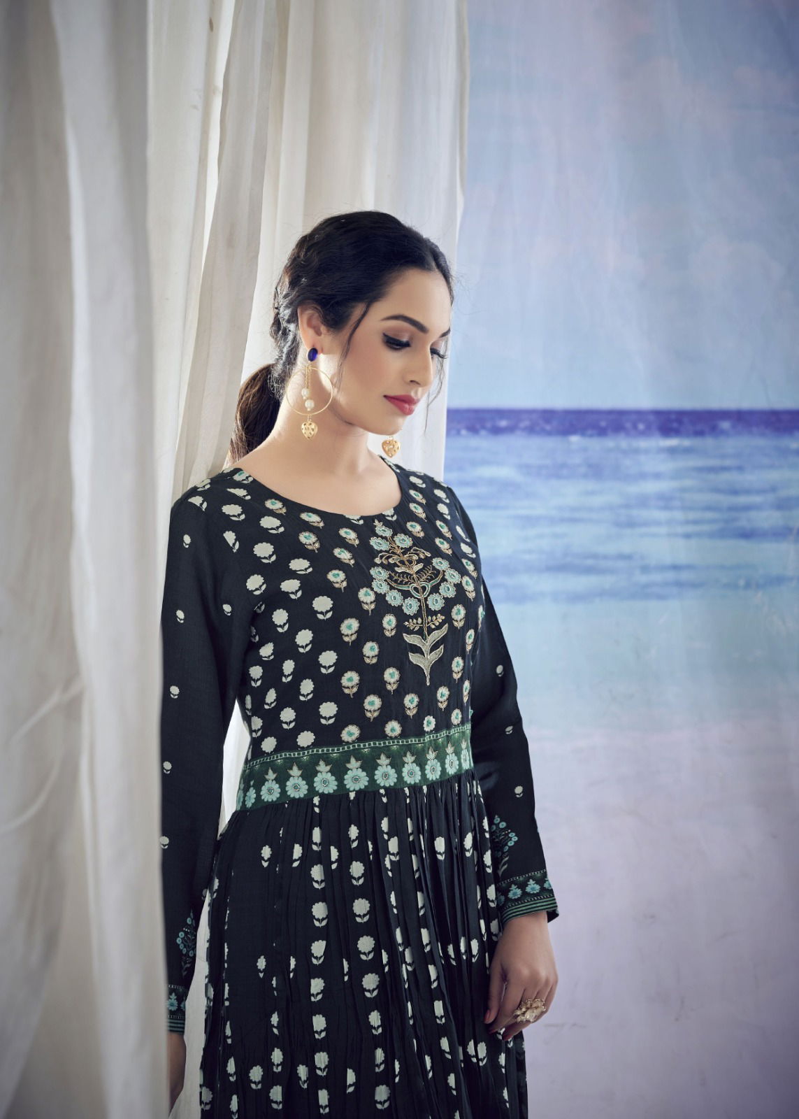 Kig By Amoha Viscose Muslin Printed Long Kurtis Catalog